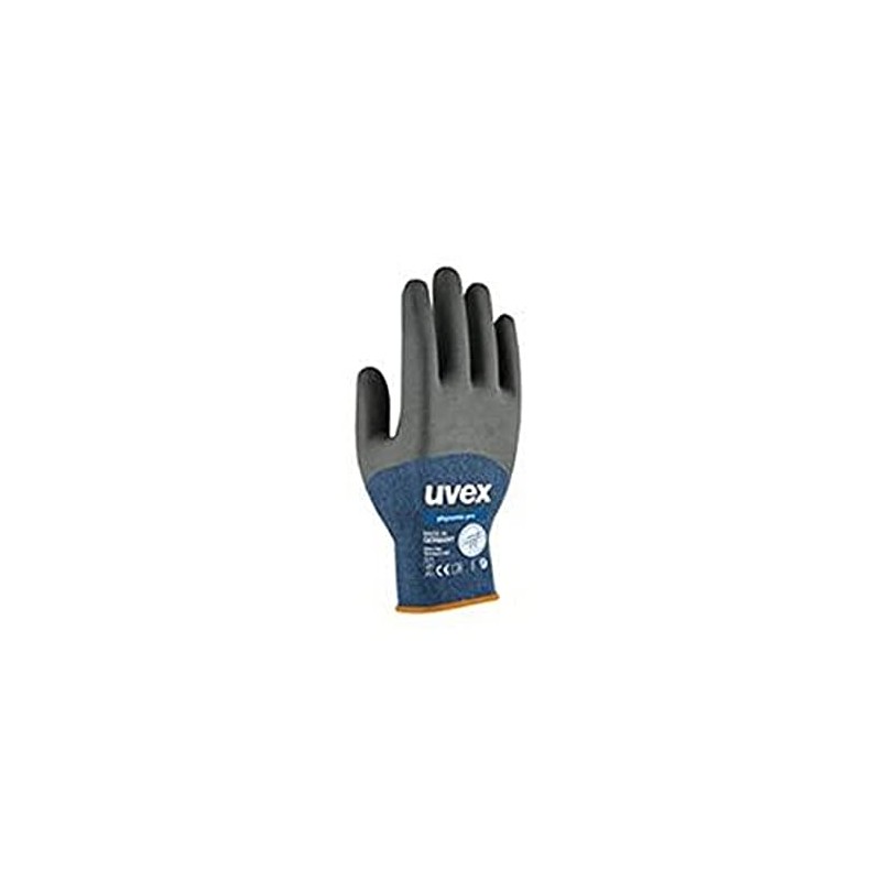 Uvex 60062 Phynomic Pro Glove, Size 10, Blue/Black/Anthracite