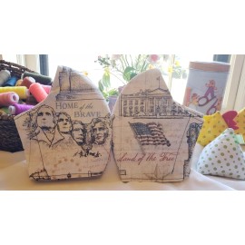 Handmade Patriotic Face Mask Adult, Kids Cotton Fabric. Washable  racbrez