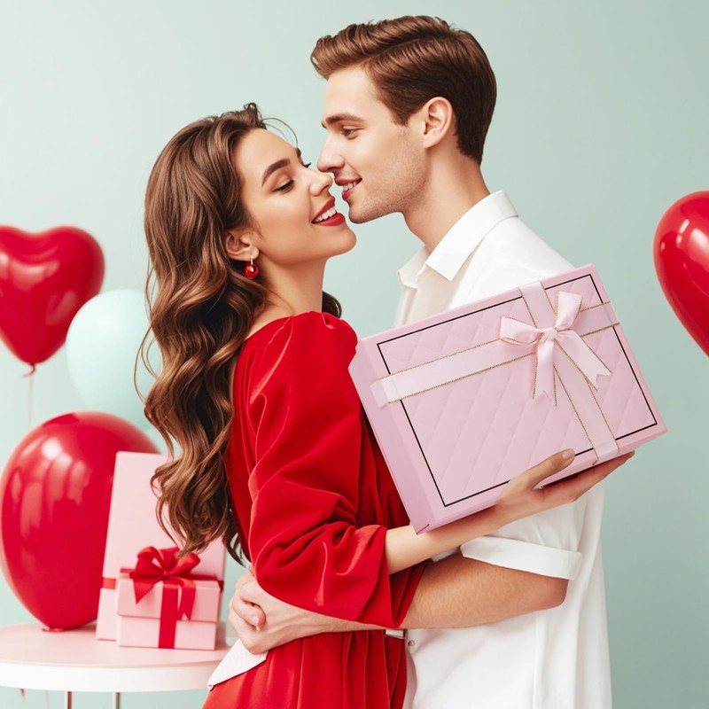 MIHURO Black Gift Box with Lid Gift Boxes for Presents