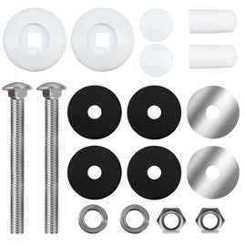 Vsttar Diving Board Bolts Kit, Pool Diving Board Mounting Kit Compatible with 67-209-911-SS Two Hole Residential inground Pool Diving Board of 6ft/8ft/10ft Diving Board Component Black washers