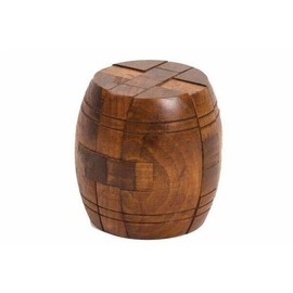 CHH Brain Teasers Wooden Barrel Puzzle