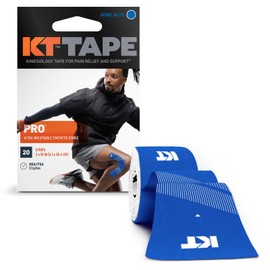 KT Tape PRO20 Pre-Cut Kinesiology Tape, 2.0 x 9.8 inches (5 x 25 cm), Pack of 20, 10 Colors to Choose from, Sports Taping, Peel Resistant, Water Resistant, One Size Fits Most, Skin Friendly, Recovery