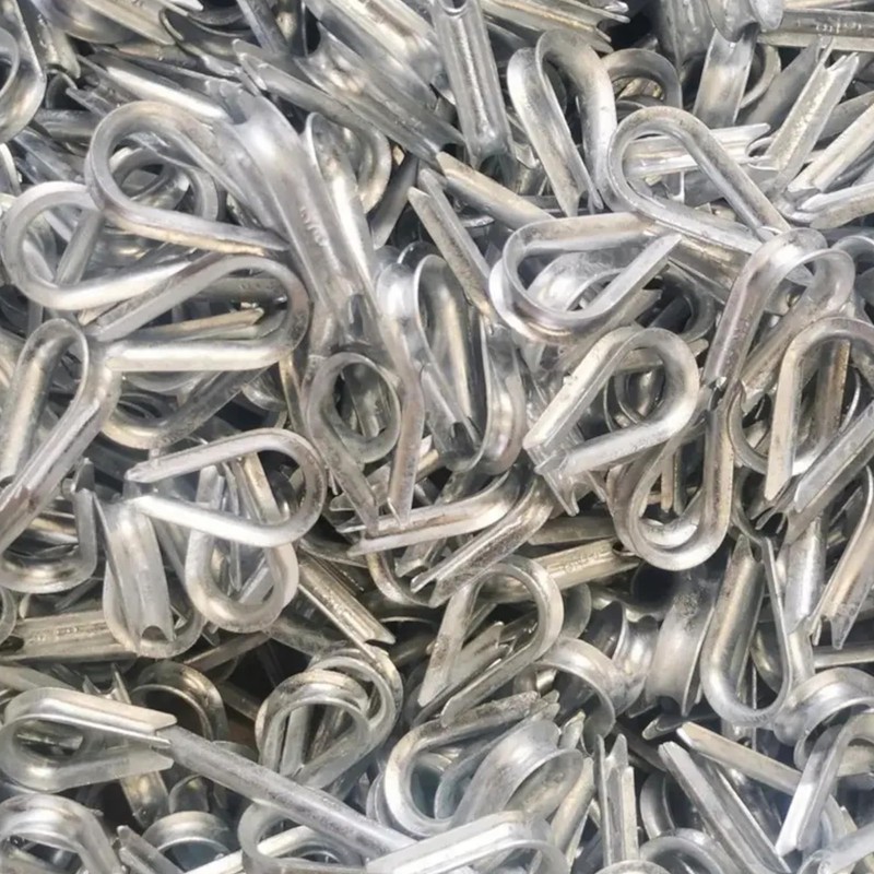 cyclingcolors 5 x Thimbles Rope Thimbles Galvanised Steel Wire Rope
