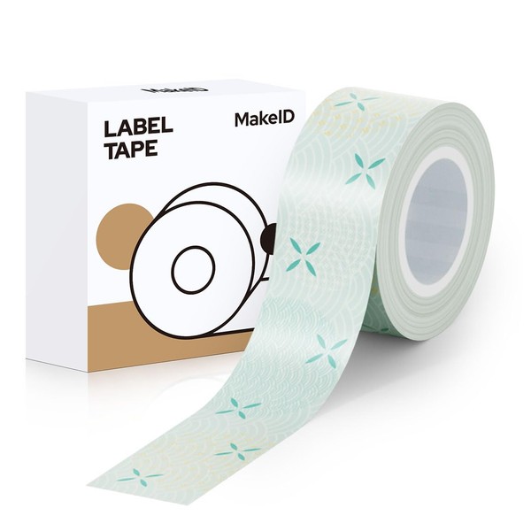 MakeID L1/Q1 Label Printer Genuine Replacement Paper Thermal Roll Paper Width 0.6 inch (16 mm) Length 1.6 ft (4 m) 25+ Colors (Aoma)