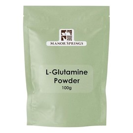 Pure L-Glutamine Powder 100g – Premium Amino Acid Supplement for Muscle Recovery & Gut Health – Unflavoured, Vegan Friendly – by Manor Springs