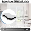 OutdoorLines Blackout French Door Curtains, Privacy Thermal Insulated Tie up