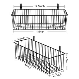 Wetheny Toilet Paper Basket ( 1 Pack) - Black Wire Basket Metal Basket for Bathroom farmhouse decor - Wire Storage Baskets for organizing toilet tank topper, countertop