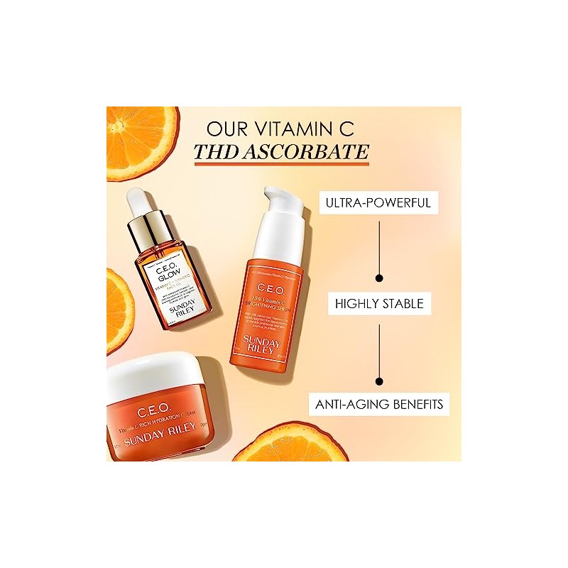 Sunday Riley C.E.O. Crema hidratante facial rica en vitamina C
