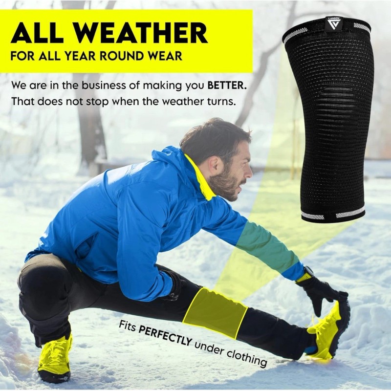 Langov Compression Knee Sleeves for Knee Pain for Women &