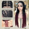 Single Full Lace Frontal Bohemian Braided Wigs for Women 32