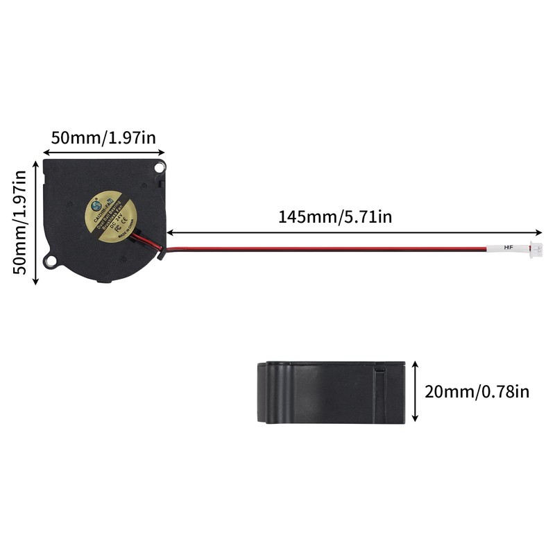 BCZAMD 3D Printer Part - SV08 Accessories: Hotend Fan Cooling