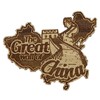 Great Wall of China Wood Engraved Wooden Fridge Magnet Souvenir
