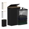efluky Slim Laundry Basket with Lid, Narrow Laundry Hamper with