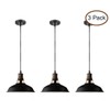 CLAXY Ecopower Industrial Metal Barn Pendant Light 3 Pack