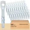 Pasimy 100 Pcs Eye Bolt Wedge Concrete Anchor 1/4 x