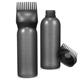 2pcs Hair Dye Hair Oil Hair Dry Cleaning Brush Bottles Oil Bottles for Hair Bottle Hair Scalp Brush Coloring Bottles Pp Hairdressing Tool Comb