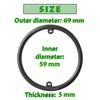 AERZETIX - C66346 - Oil Cooler Gasket - Compatible with