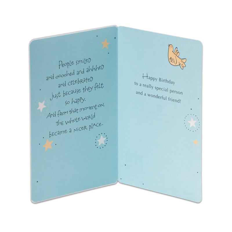 American Greetings Birthday Card for Friend (Birds and Stars)