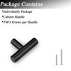 Probrico 10 Pack Single Hole 2inch Length Black Kitchen Cabinet