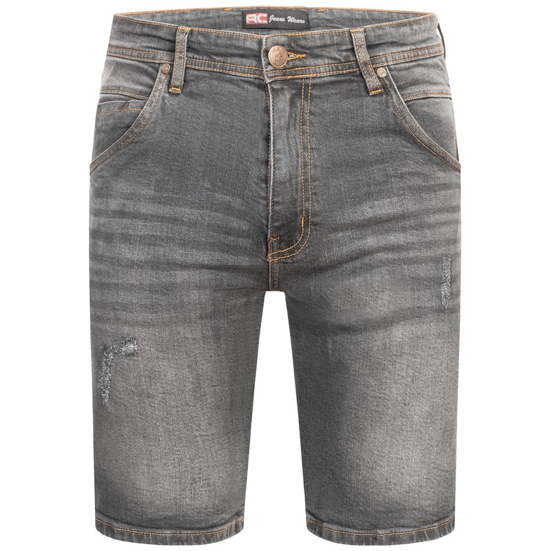 Rock Creek Men's Stretch Jeans Shorts H-381, lightgrey