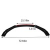 munirater Universal Car Front Bumper Lip Body Kit Spoiler Red