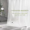 AmazerBath Shower Liner, 72x78 Plastic Frosted Shower Curtain Liner, PEVA