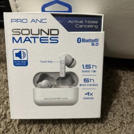 Tzumi Pro ANC  SoundMates Bluetooth 5.0 Wireless Earbuds -Noise Cancelling.5h Playback