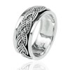 Treasure Bay MENS 8MM Wide Celtic Knot Braid 925 Sterling