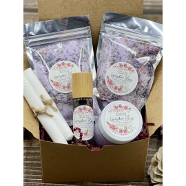 Willow Rose Apothecary Lavender Bliss Collection • Natural Mini Body Box Set