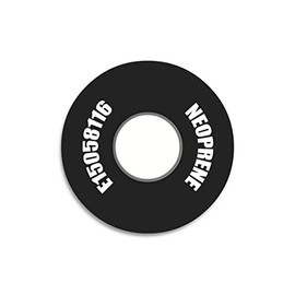 (25 Pack) General Purpose Neoprene Rubber Fender Washers - 1 1/2" OD X 5/8" ID X 1/16" Thickness - Endeavor Series