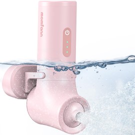 MOMFANN Bath Jet Spa, Cordless Portable Bathtub Accessories with 3-Level Adjustable Speed, Bubble Maker/Bath Jet Mode, Bathtub Jets for Home Spa, Relaxing (Light Pink)
