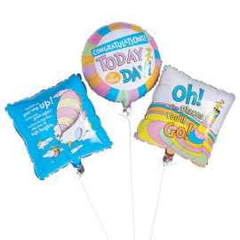 Oh, the Places You’ll Go 18" Mylar Balloon Set - Party Decor - 3 Pieces