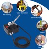 6-Ft Braided Airbrush Air Hose Standard 1/8" Ends and 1/4"