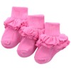 Jefferies Socks Little Girls' Misty Ruffle Turn Cuff Socks (Pack