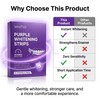 WHITIQ Purple Strips, Japanese Teeth Whitening Strips, White Strips for