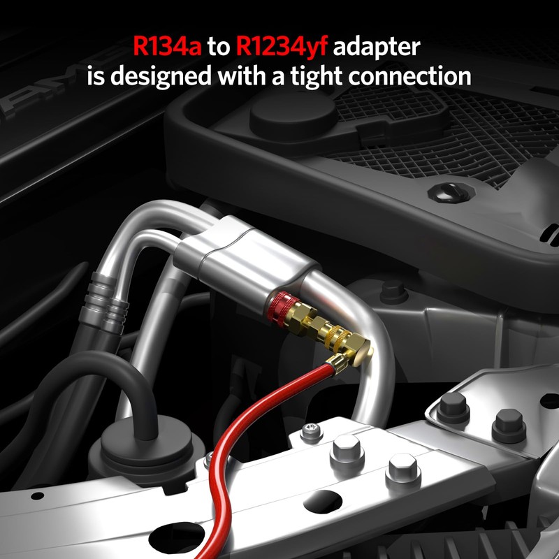 HTOMT R1234yf Adapter Kit, R134a to R1234yf Quick Coupler Conversion