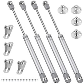 hicoosee 4 Pieces Hydraulic Gas Strut 200 N / 20 kg Gas Spring Flap Fitting Gas Pressure Damper Gas Struts for Flaps Cabinet Door Shock Absorber Kitchen Cabinet Soft Close Flap Spring