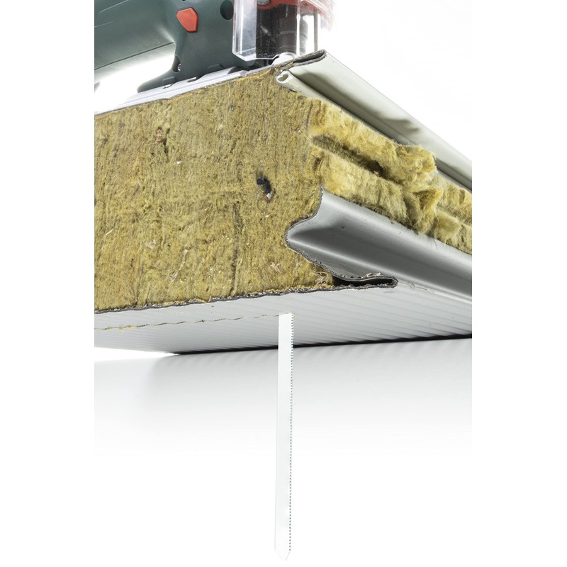 wolfcraft 2691000 Jigsaw Blades BiM, T-Shaft, for fine cuts, White