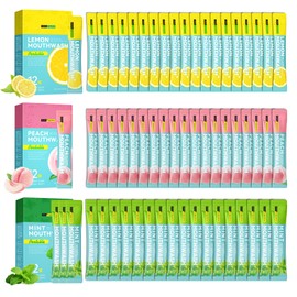 Travel Size Mouthwash,Mini Mouthwash Travel Size Bulk Portable Mouth Wash Set,Individual Small Travel Mouth Wash Packets for Fresh Breath(Pack of 60)