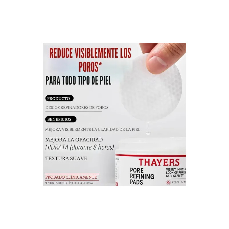 Thayers Almohadillas De Tóner Para Refinación De Poros