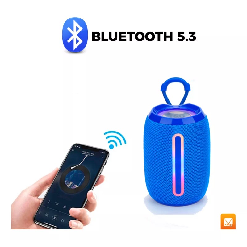 Maíz Bocina Bluetooth Recargable Usb Luz Led Portatil Inalambrica