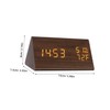 CORHAD Elegant Triangle Design Led Alarm Clock Temperature and Humidity