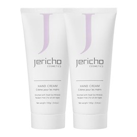 Jericho Cosmetics Crema de manos – Hidratante y nutritiva con aloe, aceite de oliva y sales del mar muerto – Fórmula hidratante con hamamelis y vitami
