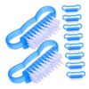 IWOWHERO 10pcs Nail Cleaning Brushes Nail Scrub Brush Hands and