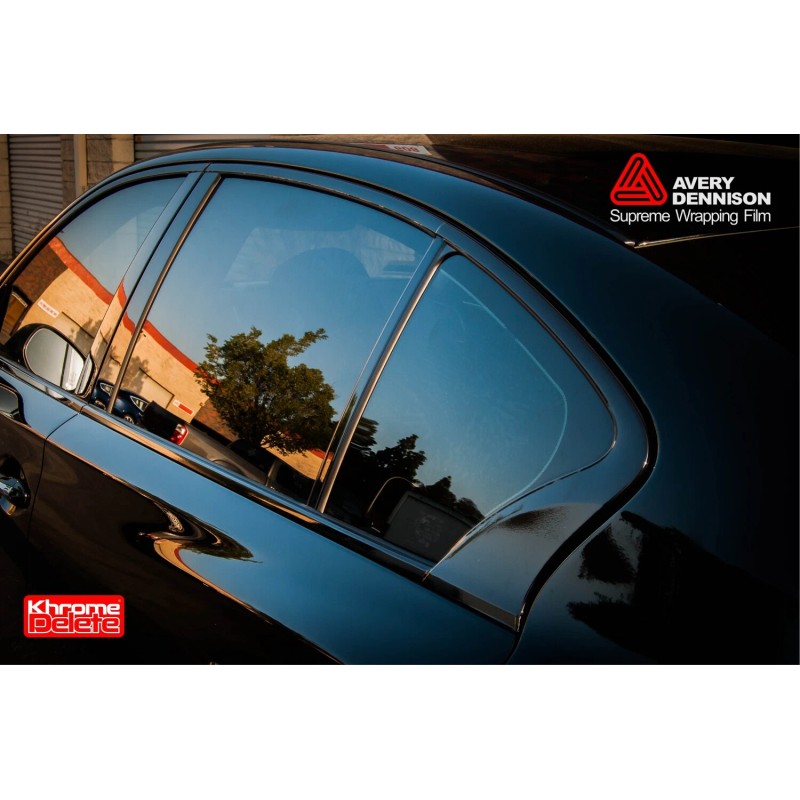 Avery Supreme Wrap Glossy Black Chrome Delete fitting 2014-2024 Infiniti