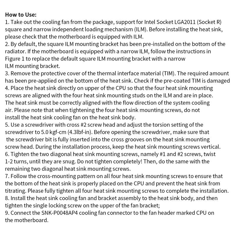 CPU Heat Sink 2U Active Computer Cooling Equipment for Socket