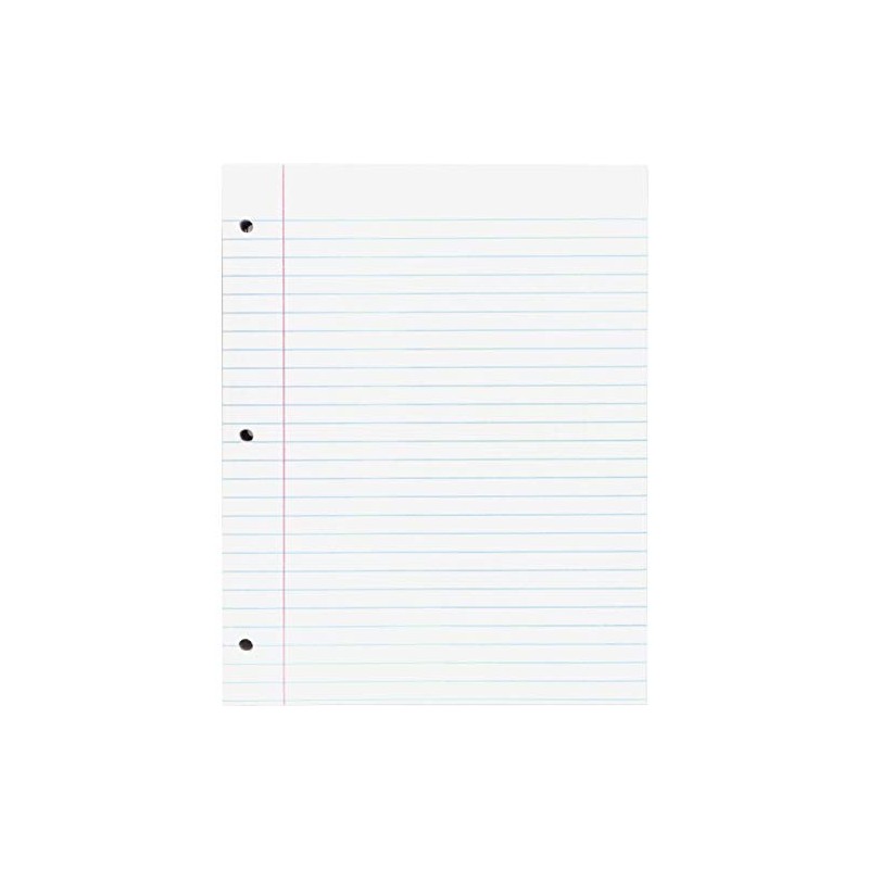 Pacon Composition Paper, 8 1/2"X11", 500 Sheets, White, PAC2402