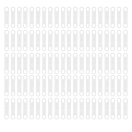 100pcs Clear Non Slip Silicone Clothes Hanger Grips Increased Friction Clothing Hanger Strips for Wooden Plastic Hangers