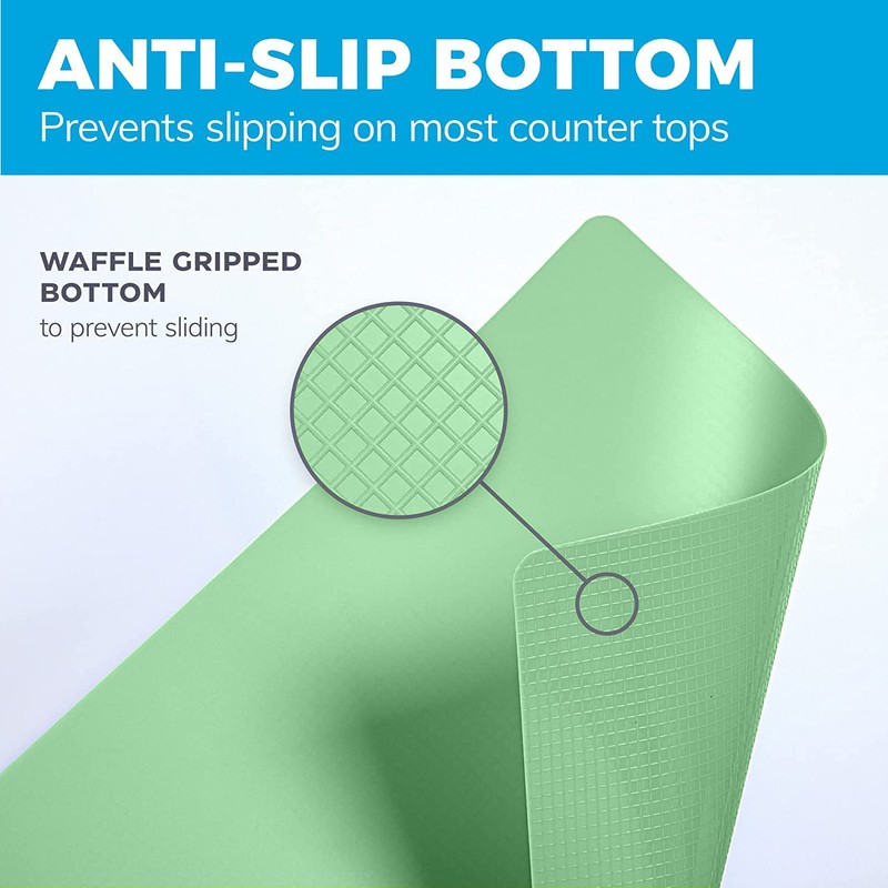 Extra Thick Pastel Flexible Plastic Cutting Board Mats with Food