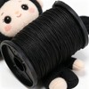 50M Black Nylon Sewing Thread Strong Bonded Heavy Duty for